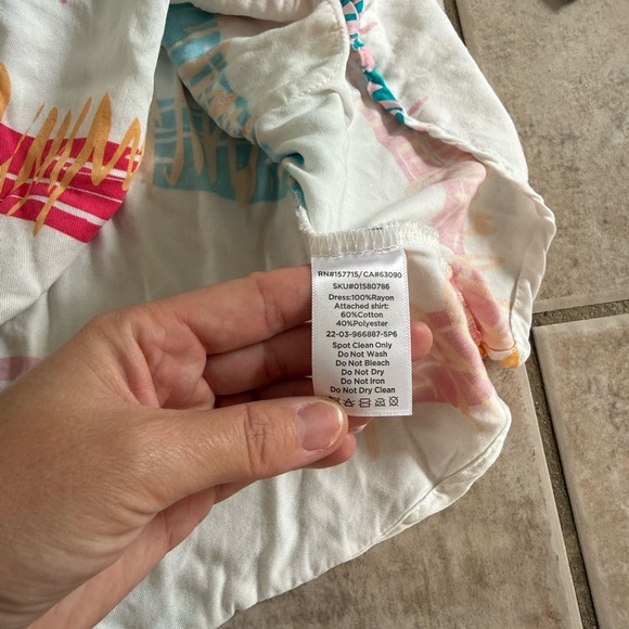 Stranger Things Eleven 11 Halloween Costume Dress 80s Retro for 7-8 years - Picture 5 of 6